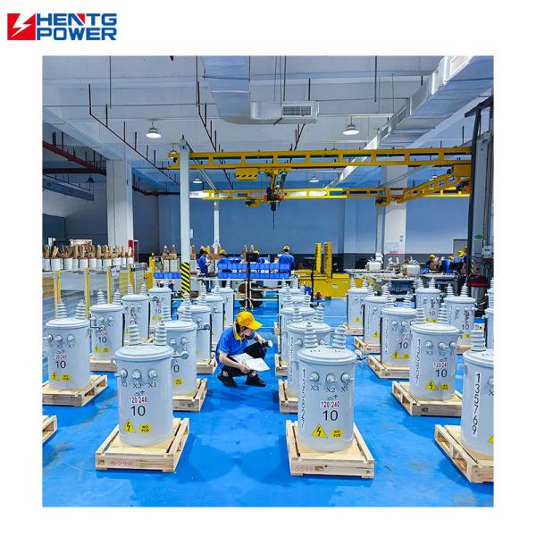 Industrial Grade Pole Mounted Electrical Power Transformer 15kVA-100kVA 60Hz Frequency