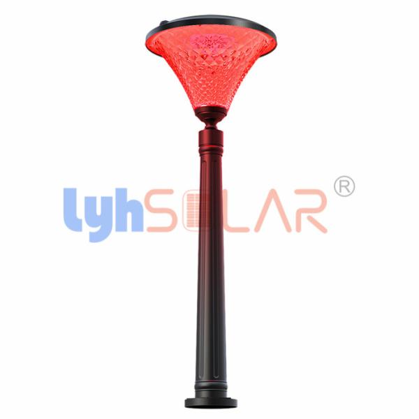8W RGBW Solar Powered Landscape Lights Outdoor With IP65 Waterproof
