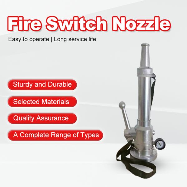 Aluminum Alloy Switchable Jet & Spray Fire Hose Nozzle for Firefighting & Irrigation