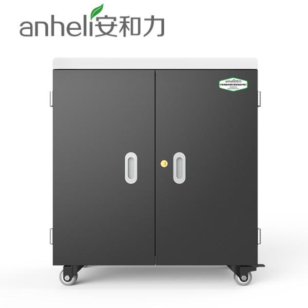 RoHS Anheli Multiple Mobile Device Tablets Charging Station Cart 36 Ports