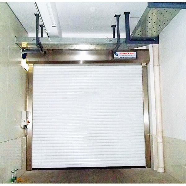 Промышленные двери безопасности из алюминиевых панелей высокоскоростные прокатные двери