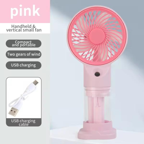 New Summer Mini Handheld Fan Mute Portable USB Charging Spray Water Cooling Fan for Outdoor and Camping