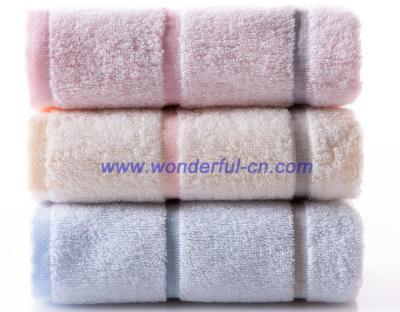 Customized 100 cotton best rated blue decorative bath towel