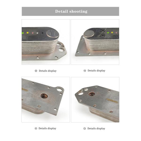 6C8.3 3974815 3918175 Diesel Oil Cooler For Komatsu S6D114E Cummins 6CT 6BT