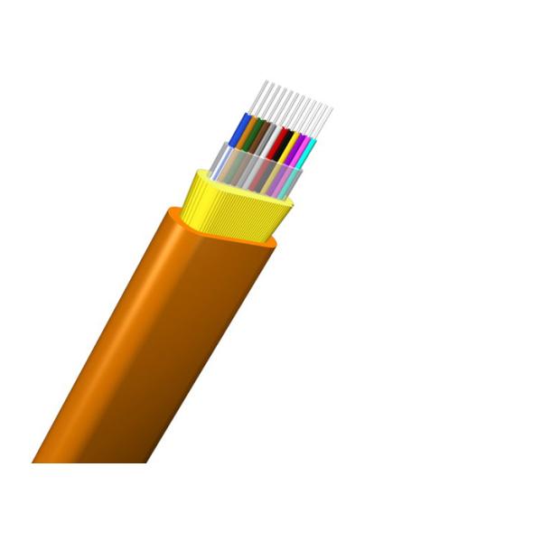 4-12C Indoor Fiber Optic Cable Riser Rated Ribbon Fiber Optic Cable For Mass Splicing Service