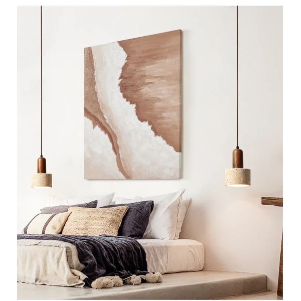 Wabi Sabi Pendant Light Designer Retro Stone Light Bedroom Bedside Dining Lights（WH-AP-676）