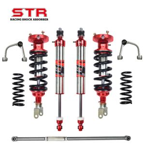 Kit de elevación de suspensión STR Shocks RAM 1500 con altura elevada de 0 a 2 pulgadas e instalación no destructiva Amortiguador de monoamortiguador