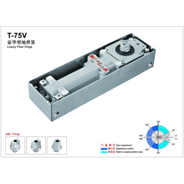 Floor Hinge T-75V, color:black or blue, casting iron,  weight capacity 150kgs,