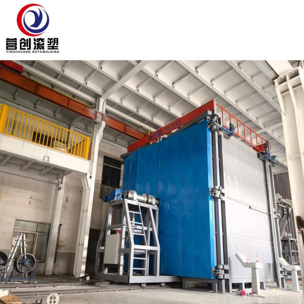 PLC Control System Shuttle Rotomolding Machine With 15-30min Cycle Time
