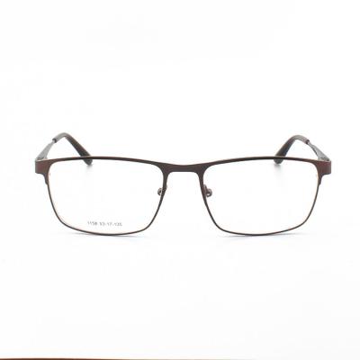 53 - 17 - 135 Retro Men Blue Light Metal Optical Frames