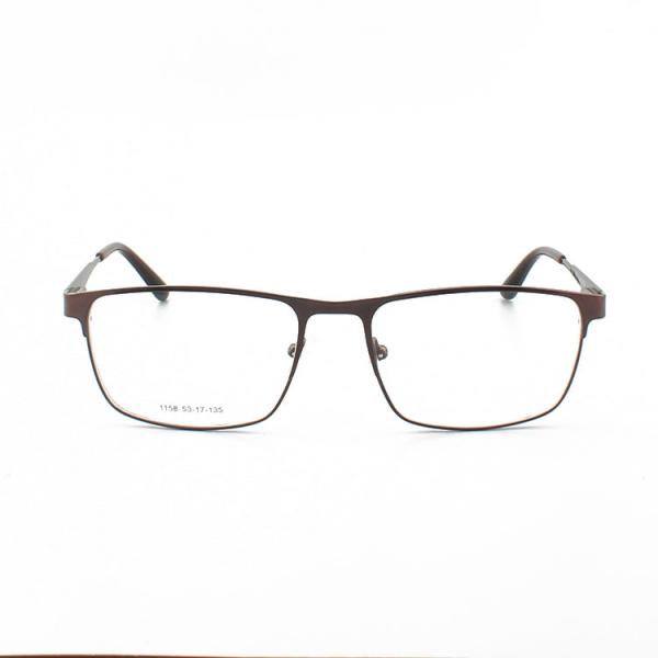 53 - 17 - 135 Retro Men Blue Light Metal Optical Frames