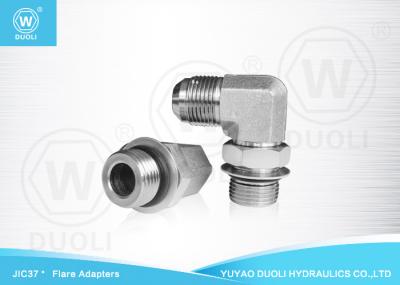 Cotovelo hidráulico SAE encaixes do alargamento de 37 graus com O Ring Adjustable Lock Nut