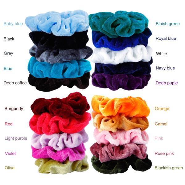 Flannelette hair accessories scrunchies oliver Rose red white Europe United States winter rope elastic hair bands