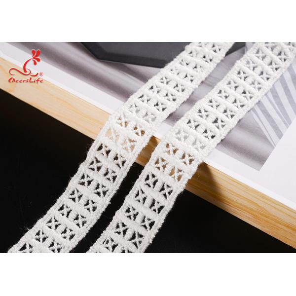 Шнурок гипюра ткани воска ширины продвижения 1.7cm для верхней части танка женщин