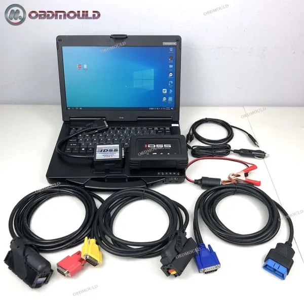 Laptop CF53 con escáner de diagnóstico IDSS original de Isuzu con software versión 2025, hardware y software todo en uno, soporte multilingüe para diagnóstico de camiones y excavadoras