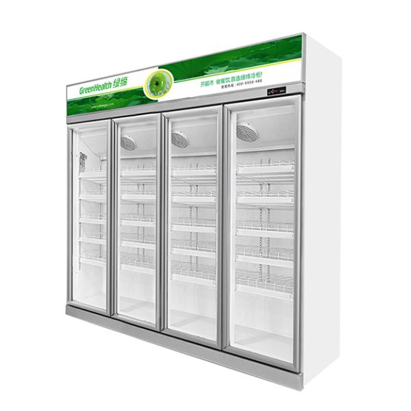 Commercial Silver Overhead Unit Beverage/Liquor Refrigerated Storage Display Freezer