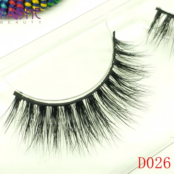 Professional Cross 3d Mink Fur Lashes Soft False Eyelashes 3d For Party Makeup D026