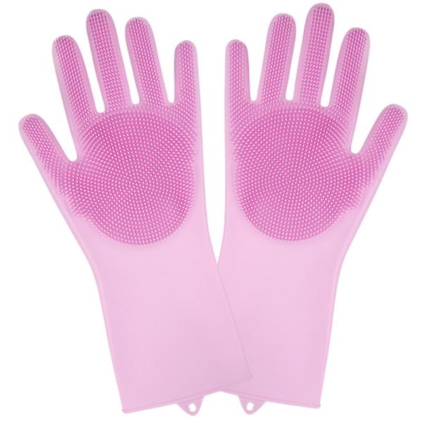 Heat Resistant Custom Waterproof Silicone Dishwashing Gloves For Kitchen