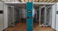 Trolley galvanizado a quente 57600 incubador de ovos painel espessura 75 mm