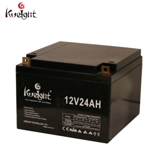 Bateria solar selada livre do gel da manutenção profunda recarregável da bateria do ciclo de 24ah 12v