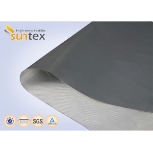 0.21mm Plain/Twill PU Coated Fiberglass Fabric, Fire Protection Compensator & Curtain Cloth