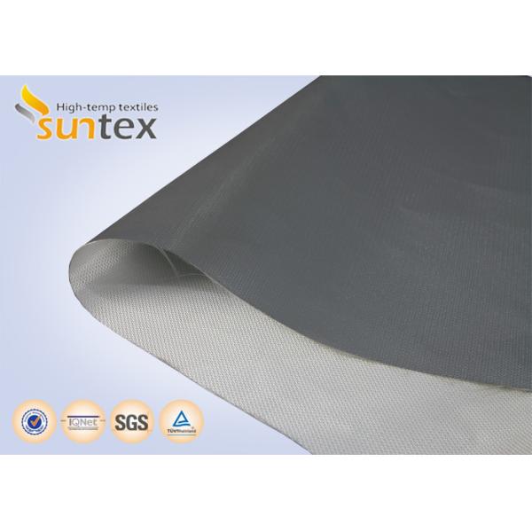 0.21mm Plain/Twill PU Coated Fiberglass Fabric, Fire Protection Compensator & Curtain Cloth