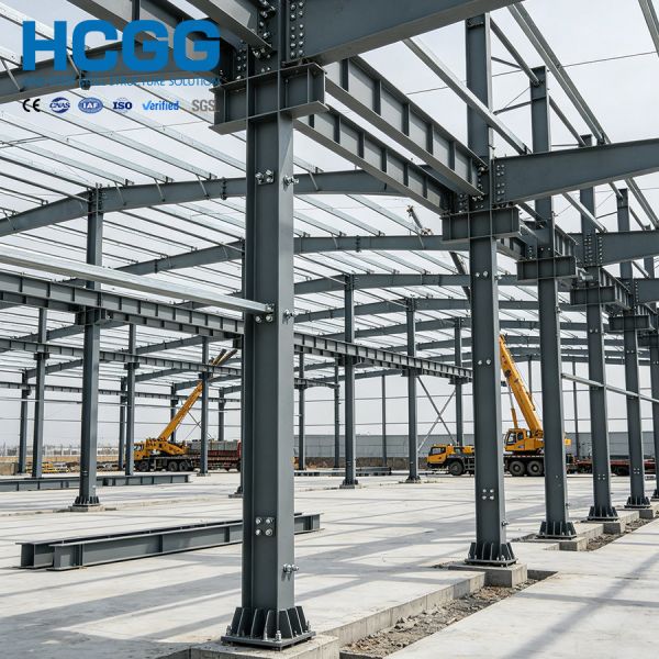 Prefabricated Steel Structure Industrial Park Building Large Span Steel Frame