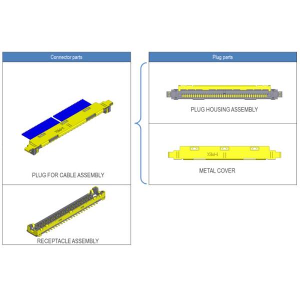 30P Микрокоаксиальный кабель 20531 030t 02 Микрокоаксиальный кабель, LCD Edp кабель 0,25 мм