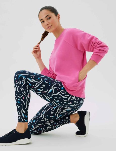 Letter Printed Top Loose Pullover Sweater Round Neck Graphic Women
