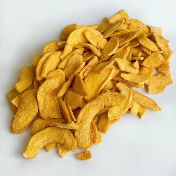 Vácuo por atacado Fried Fruits Snacks para microplaquetas amarelas friáveis do pêssego do vegetariano dos adultos das crianças