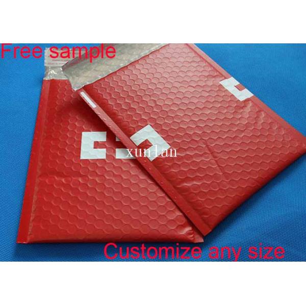 Shiny Plastic Shipping Envelopes , Metallic Bubble Wrap Shipping Bags Light Shield