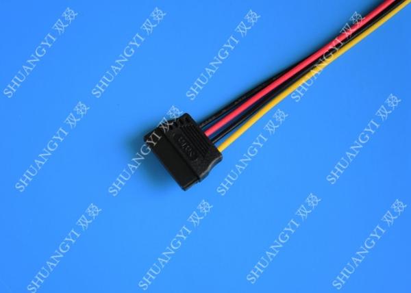 4 Pin Molex to SATA Data Cable Cable Harness Assembly For Computer 6 Inches