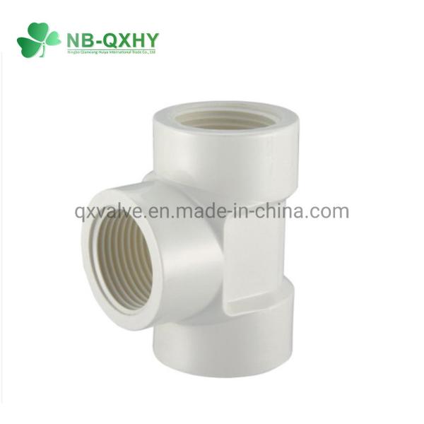 Glue Connection PVC BS Threaded Fittings with PVC-U Theraded Fittings Elbow and Plate