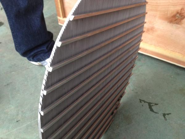 wedge wire screen panel  or v wire filter plate or johnson screen plate / arc screen plate / sieve bend screens