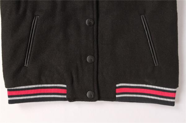 PU Sleeve Ladies Black Bomber Jacket 10A 12A 14A Sample free