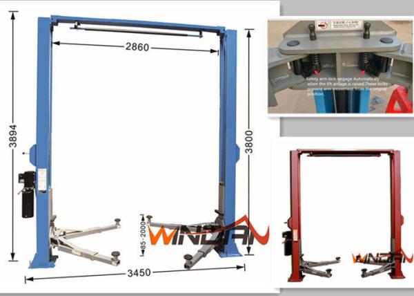 Gate Style Hydraulic Car Lift Automotive Scissor Lift Manual Release 4.0T Capacity