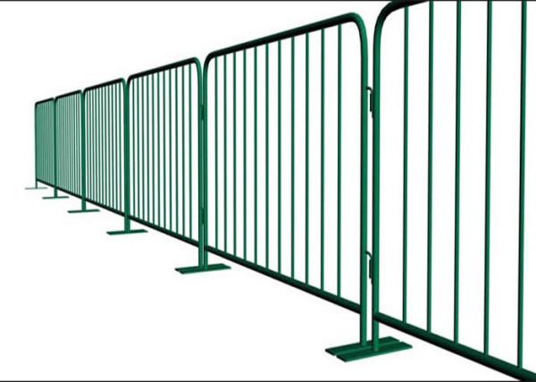 Retractable Steel Barricades Crowd Control / Metal Pedestrian Barriers For Road Safe