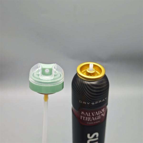 High-End Deodorant Body Spray Valve for Luxury Cosmetics with Metal Accents and Micro-Fine Mist Technology