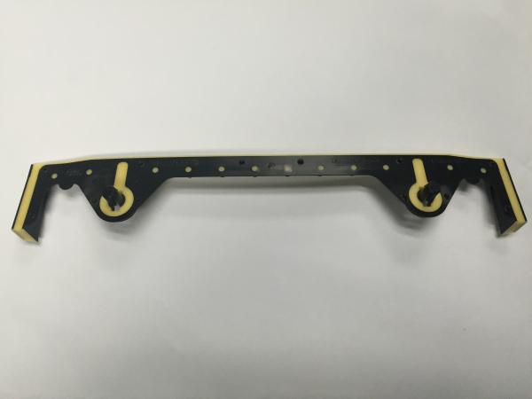 Black Yellow Color 2k Injection Automotive Plastic Parts / Electronic Plastic Parts