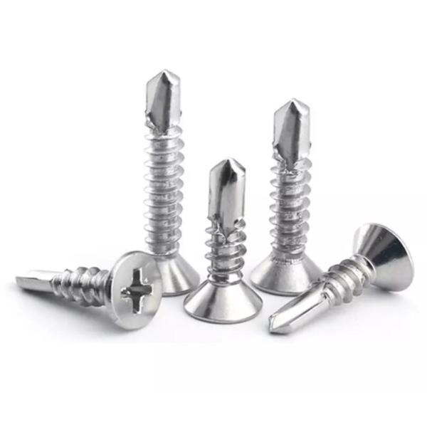 Нержавеющая сталь 304/316/410 зенкованных Phillips собственных личностей плоской головки сверля конкретный винт Din7504p