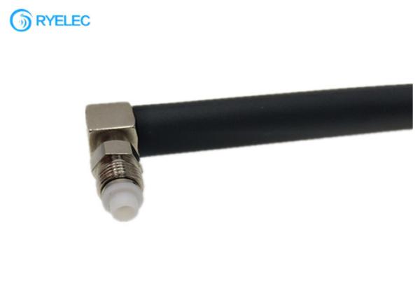 antenne tronquée de fouet en caoutchouc du canard 4G avec le connecteur à angle droit femelle de FME