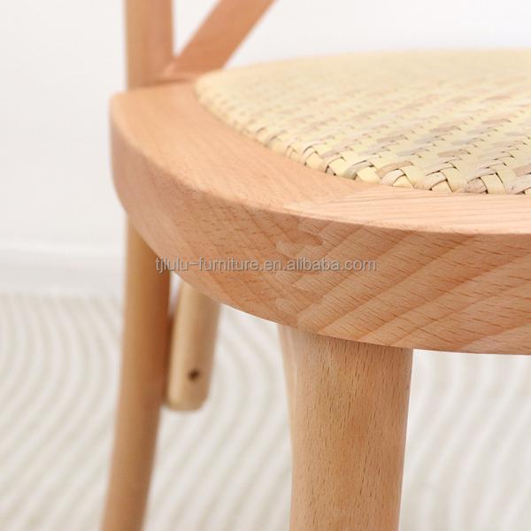 Silla de comedor de rattan profesional para eventos de bodas en colores personalizados