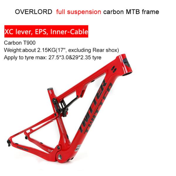 Full Suspension EPS 29er Bike Frame TWITTER Full Carbon Fiber Mountain Bike Frame