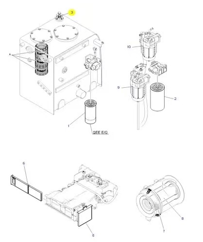 Yn57v00004s002 Excavator Filter Sk130-8 Sk200-8 Sk250-8 Sk350-8 S