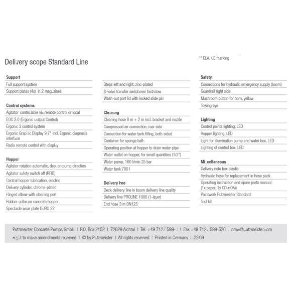 Горячая продажа б / у M56-5 4141 Putzmeister Автобетононасос на грузовике