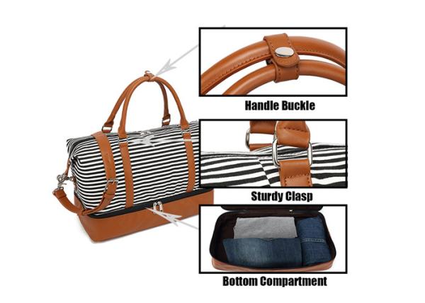 Weekender Overnight Canvas Travel Duffel Bag