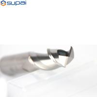 Outils de coupe de carbure solide aplatis 2 flûtes Moulin d'extrémité pour coupeuses de bois d'aluminium