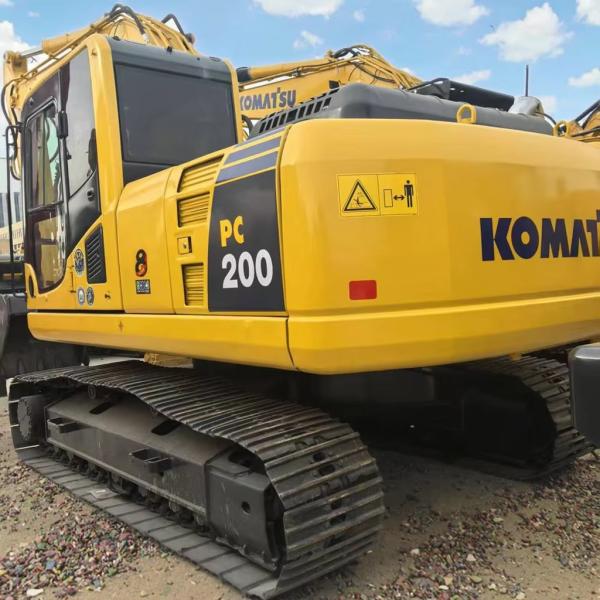 Used 2021 Year Komatsu PC200 Crawler Excavator Hydraulic Digger For Construction Sites