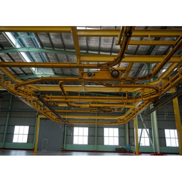 Free Conveyor Automatic Powder Coating Plant line For Aluminium Profile