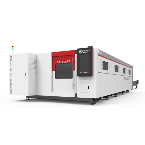 S4 BLAZE High Power Alloy Steel Fiber Laser Cutting Machine with Shuttle Platform